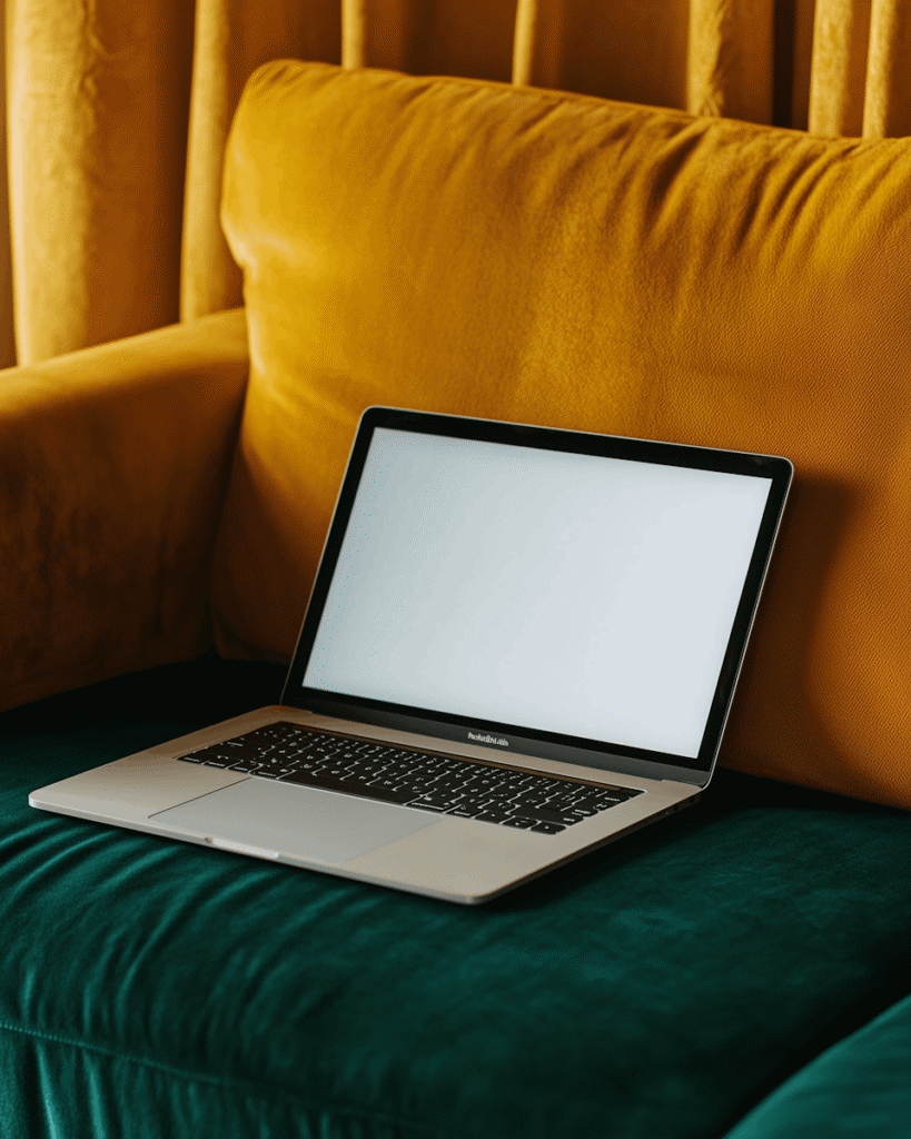 Laptop van de zaak